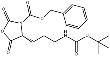 3-OXAZOLIDINECARBOXYLIC ACID, 4-[3-[[(1,1-DIMETHYLETHOXY)CARBONYL]AMINO]PROPYL]-2,5-DIOXO-, PHENYLM 结构式