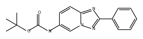 Carbamic acid, N-(2-phenyl[1,2,4]triazolo[1,5-a]pyridin-6-yl)-, 1,1-dimethylethyl ester 结构式