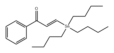 2-Propen-1-one, 1-phenyl-3-(tributylstannyl)-, (2E)- 结构式