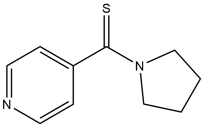 4-吡啶基- 1-吡咯烷基甲硫醇 结构式