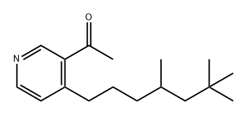 Ethanone, 1-[4-(4,6,6-trimethylheptyl)-3-pyridinyl]- 结构式