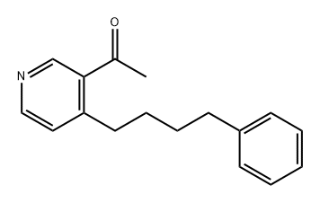 Ethanone, 1-[4-(4-phenylbutyl)-3-pyridinyl]- 结构式