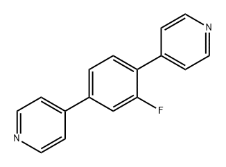 1,4-双(4-吡啶基)-2-氟苯 结构式