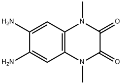 2,?3-?Quinoxalinedione, 6,?7-?diamino-?1,?4-?dihydro-?1,?4-?dimethyl- 结构式