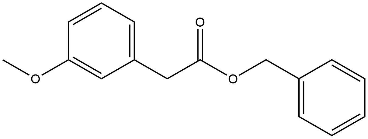 Phenylmethyl 3-methoxybenzeneacetate 结构式