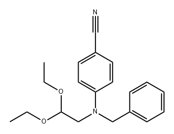 Benzonitrile, 4-[(2,2-diethoxyethyl)(phenylmethyl)amino]- 结构式