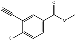 4-氯-3-乙炔基苯甲酸甲酯 结构式