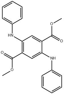 1,4-Benzenedicarboxylic acid, 2,5-bis(phenylamino)-, 1,4-dimethyl ester 结构式