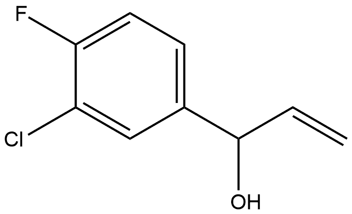 3-Chloro-α-ethenyl-4-fluorobenzenemethanol 结构式