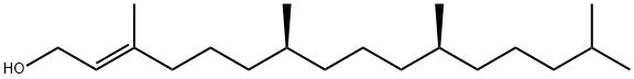 2-Hexadecen-1-ol, 3,7,11,15-tetramethyl-, (2E,7S,11S)- 结构式