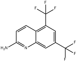 2-Quinolinamine, 5,7-bis(trifluoromethyl)- 结构式