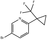 5-溴-2-[1-(三氟甲基)环丙基]吡啶 结构式