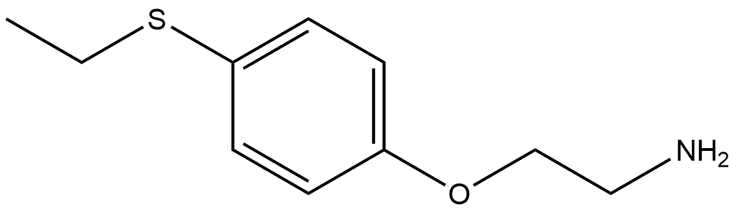 2-(4-(ethylthio)phenoxy)ethan-1-amine 结构式
