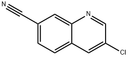 7-Quinolinecarbonitrile, 3-chloro- 结构式
