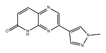 Pyrido[2,3-b]pyrazin-6(5H)-one, 3-(1-methyl-1H-pyrazol-4-yl)- 结构式