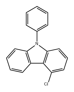 4-氯-9-苯基-9H-咔唑 结构式