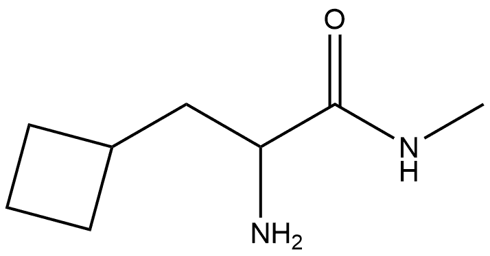 2-amino-3-cyclobutyl-N-methylpropanamide
hydrochloride 结构式