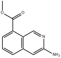 8-Isoquinolinecarboxylic acid, 3-amino-, methyl ester 结构式
