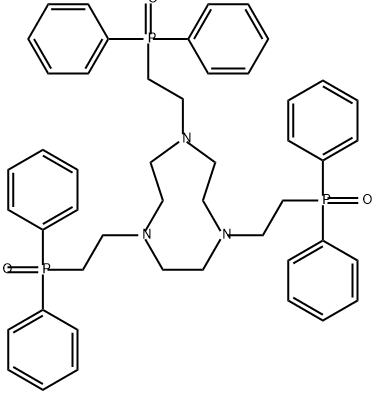 1H-1,4,7-Triazonine, 1,4,7-tris[2-(diphenylphosphinyl)ethyl]octahydro- 结构式