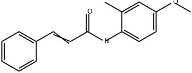 2-Propenamide, N-(4-methoxy-2-methylphenyl)-3-phenyl- 结构式