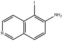 5-Iodoisoquinolin-6-amine 结构式