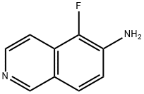 5-Fluoroisoquinolin-6-amine 结构式
