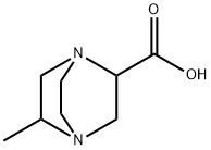 5-methyl-1,4-diazabicyclo[2.2.2]octane-2-carboxylic acid 结构式
