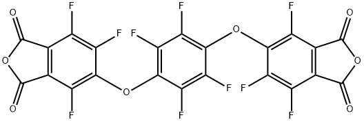 5,5′-[(2,3,5,6-四氟-1,4-亚苯基)双(氧基)]双[4,6,7-三氟-1,3-异苯并呋喃二酮 结构式