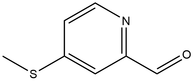 4-(Methylthio)-2-pyridinecarboxaldehyde 结构式