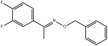 Ethanone, 1-(3,4-difluorophenyl)-, O-(phenylmethyl)oxime, (1E)- 结构式