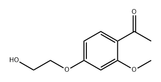 1-(4-(2-羟基乙氧基)-2-甲氧基苯基)乙酮 结构式