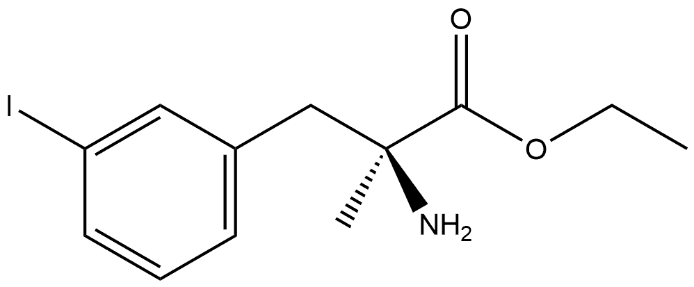 Phenylalanine, 3-iodo-α-methyl-, ethyl ester 结构式