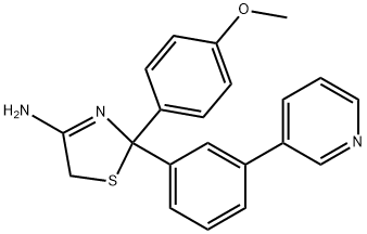 4-Thiazolamine, 2,5-dihydro-2-(4-methoxyphenyl)-2-[3-(3-pyridinyl)phenyl]-