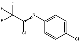 Ethanimidoyl chloride, N-?(4-?chlorophenyl)?-?2,?2,?2-?trifluoro- 结构式