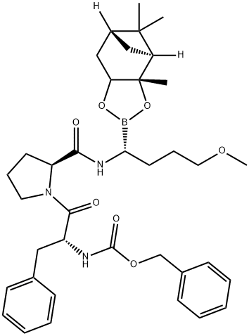 benzyloxycarbonyl-phenylalanyl-prolyl-methoxypropylglycine-pinanediol 结构式