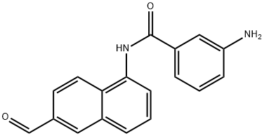 3-Amino-N-(6-formylnaphthalen-1-yl)benzamide 结构式