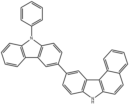 10-(9-PHENYL-9H-CARBAZOL-3-YL)-7H-BENZO[C]CARBAZOLE 结构式