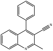 2-Methyl-4-phenylquinoline-3-carbonitrile 结构式