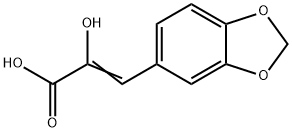 2-Propenoic acid, 3-(1,3-benzodioxol-5-yl)-2-hydroxy- 结构式