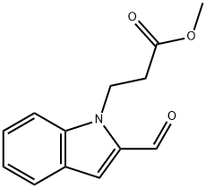 methyl 3-(2-formyl-1H-indol-1-yl)propanoate 结构式