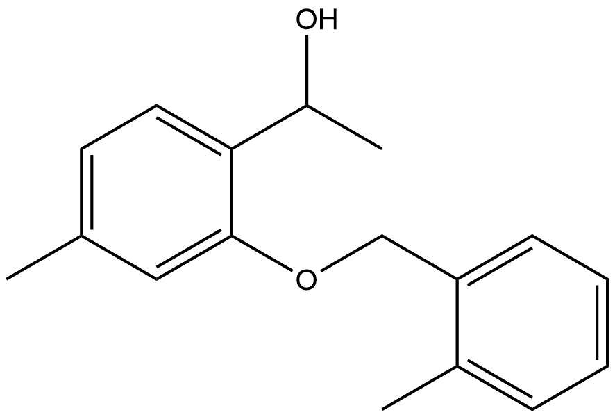 α,4-Dimethyl-2-[(2-methylphenyl)methoxy]benzenemethanol 结构式