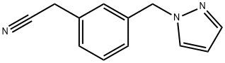 (3-Pyrazol-1-ylmethyl-phenyl)-acetonitrile 结构式