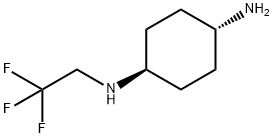 反式N1-(2,2,2-三氟乙基)环己烷-1,4-二胺 结构式