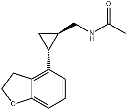 Acetamide, N-[[(1R,2R)-2-(2,3-dihydro-4-benzofuranyl)cyclopropyl]methyl]- 结构式