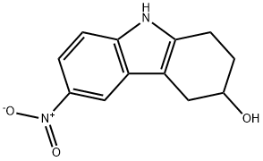 6-硝基-2,3,4,9-四氢-1H-咔唑-3-醇 结构式