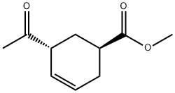 3-Cyclohexene-1-carboxylic acid, 5-acetyl-, methyl ester, trans- (9CI) 结构式