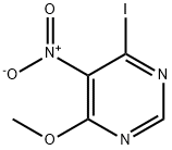 4-碘-6-甲氧基-5-硝基嘧啶 结构式