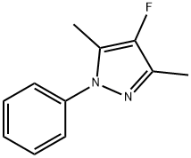 4-fluoro-3,5-dimethyl-1-phenyl-1H-pyrazole 结构式