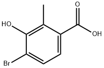 4-溴-3-羟基-2-甲基苯甲酸 结构式