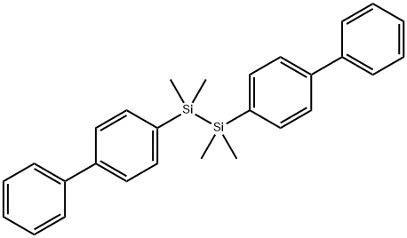 1,2-Di([1,1''-biphenyl]-4-yl)-1,1,2,2-tetramethyldisilane 结构式